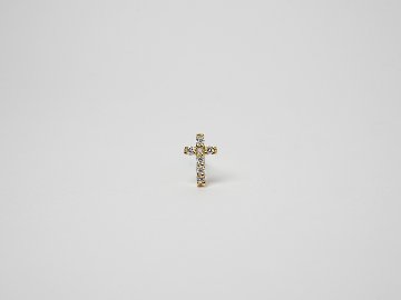 K18 ベイビー クロス ダイヤモンド ピアス rph45658623の画像