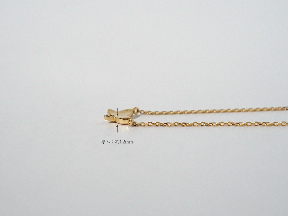 K18 フェミニン バタフライ ダイヤモンド ネックレス rph60250321の画像