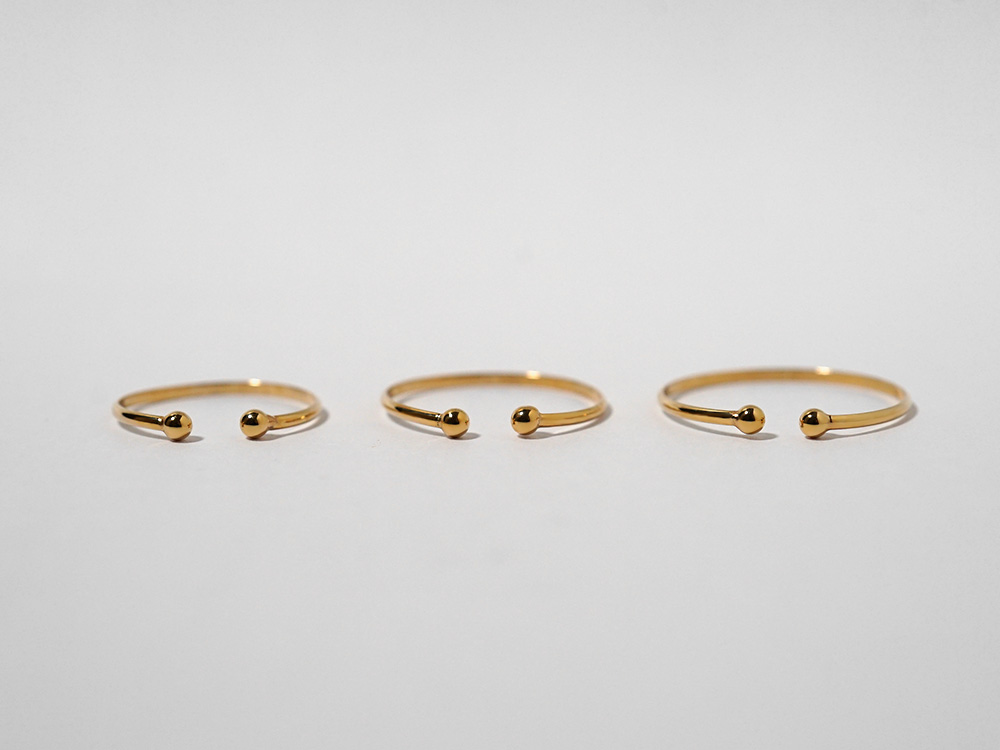 【片耳販売】 K18 リーネア イヤーカフ & リング 14mm rph15270623の画像