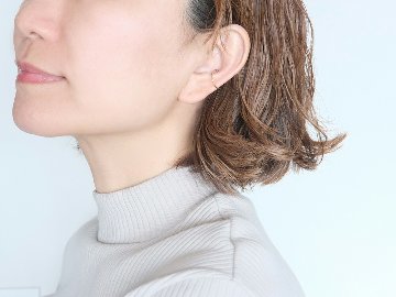 【片耳販売】 K18 リーネア イヤーカフ & リング 14mm rph15270623の画像