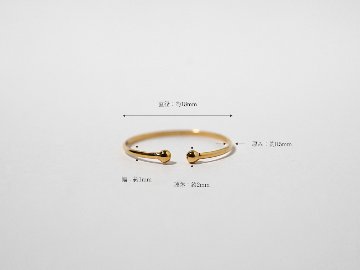 【片耳販売】 K18 リーネア イヤーカフ & リング 18mm rph15270223の画像