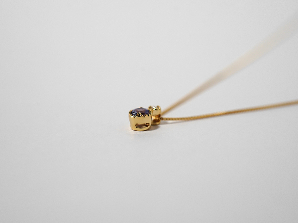 K18 タンザナイト ダイヤモンド ネックレス rpa2428021の画像