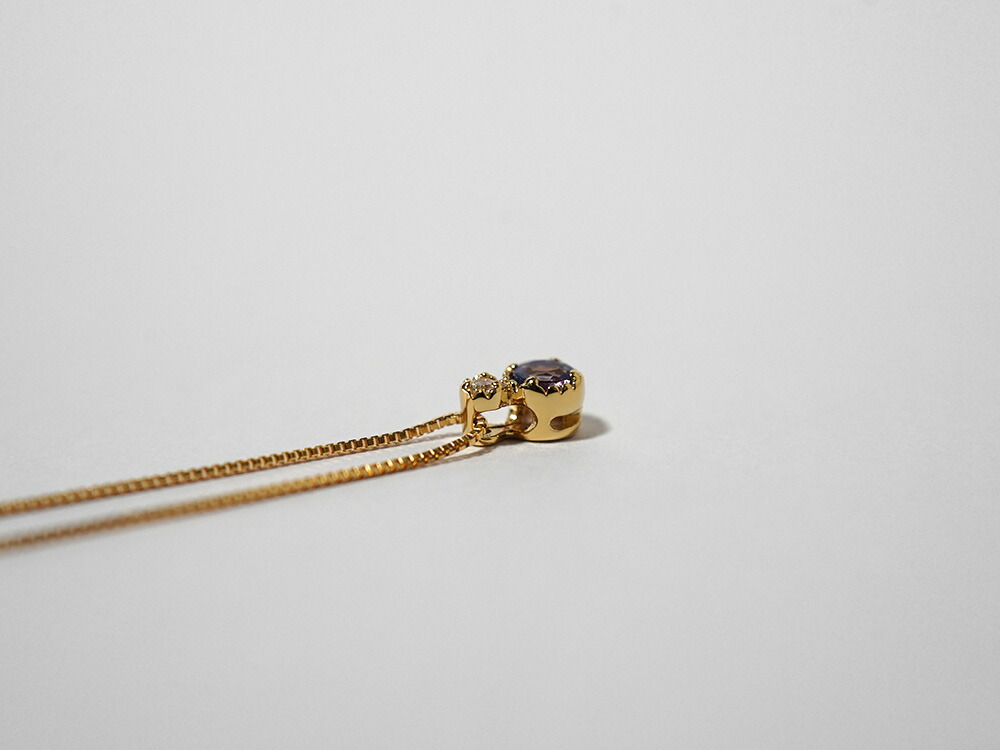 K18 タンザナイト ダイヤモンド ネックレス rpa2428021の画像
