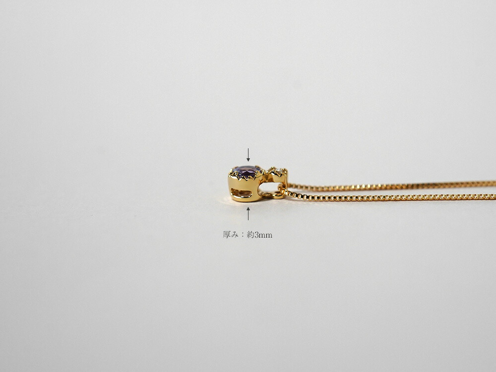 K18 タンザナイト ダイヤモンド ネックレス rpa2428021の画像