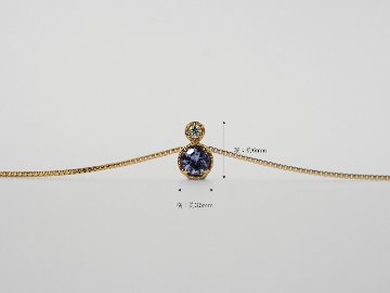K18 タンザナイト ダイヤモンド ネックレス rpa2428021の画像
