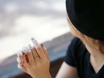 K18/Pt ベイビークロス リング rph28385122の画像