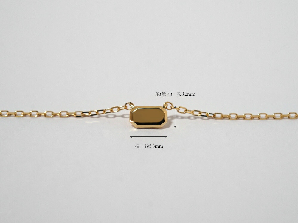 K18 エメラルド カット ネックレス rph67595221の画像