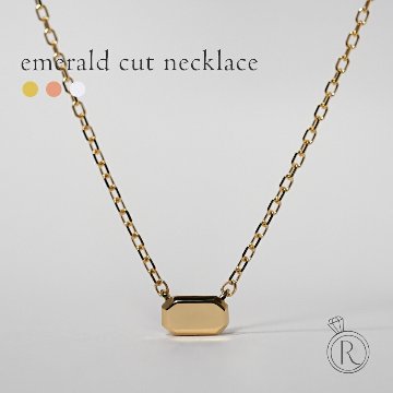 K18 エメラルド カット ネックレス rph67595221の画像