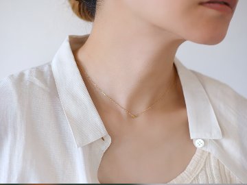 K18 エメラルド カット ネックレス rph67595221の画像