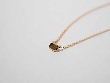 K18 エメラルド カット ネックレス