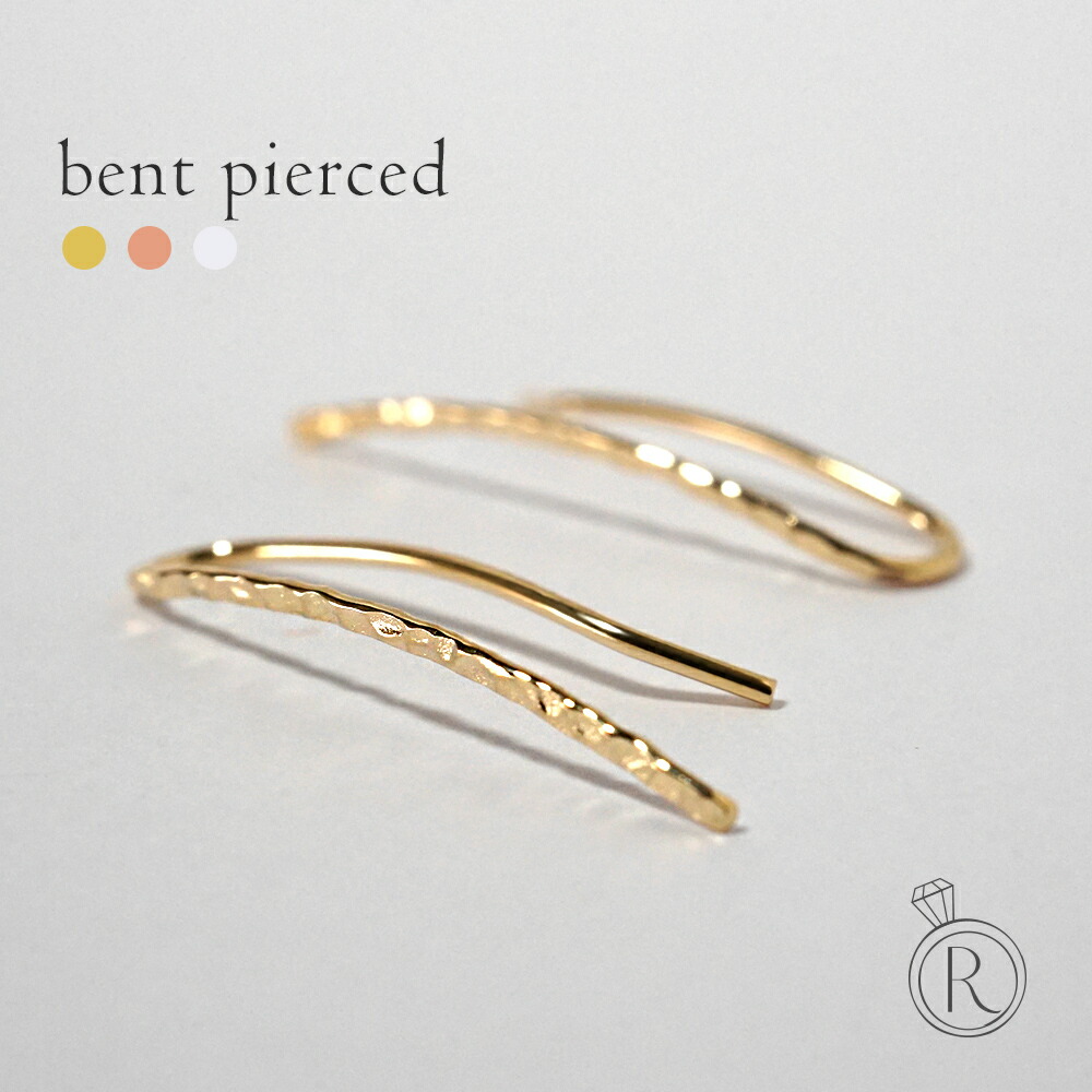 K18 ベント ピアス rph43544623の画像