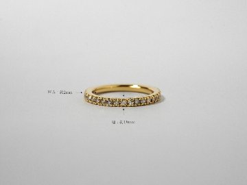 K18 ダイヤモンド フルエタニティ リング 0.5ct rpg012031794022の画像