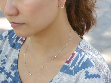 K18 ダイヤモンド フラメント ピアス rph48987123の画像