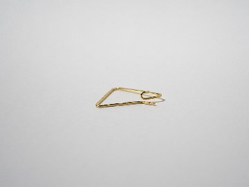K18 トライアングル フープピアス rpaub2223の画像