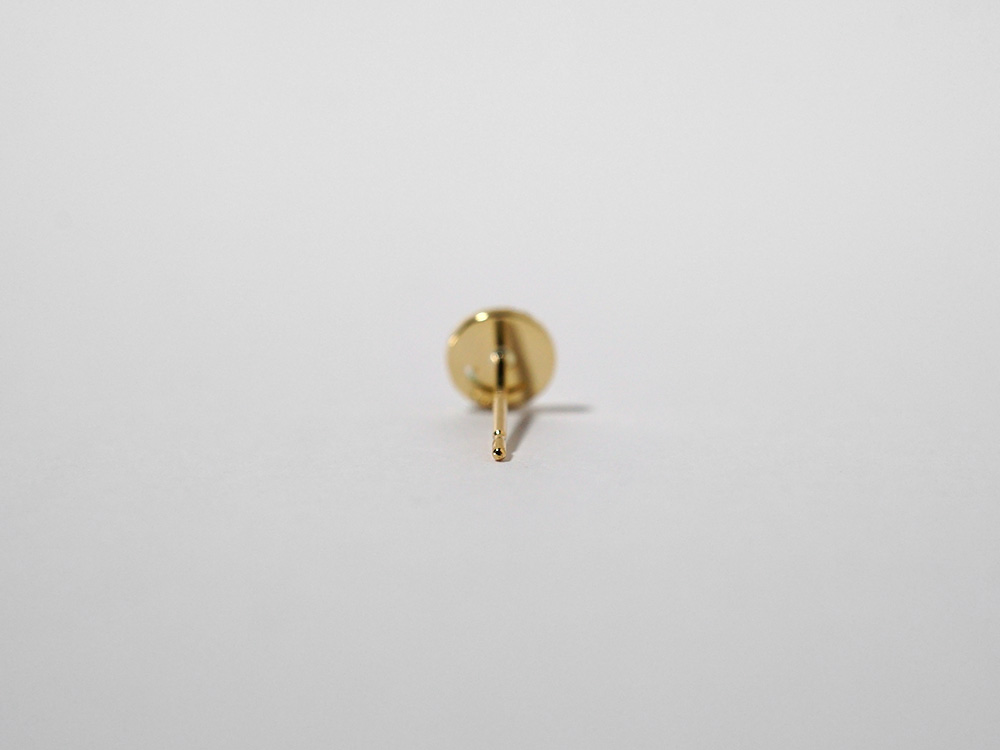 K18 mini スマイル パヴェ ダイヤモンド ピアス rph43681423の画像