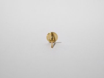 K18 mini スマイル パヴェ ダイヤモンド ピアス rph43681423の画像