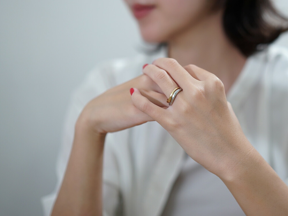 K18 モリス リング メンズ （ペア対応） rph27042522の画像