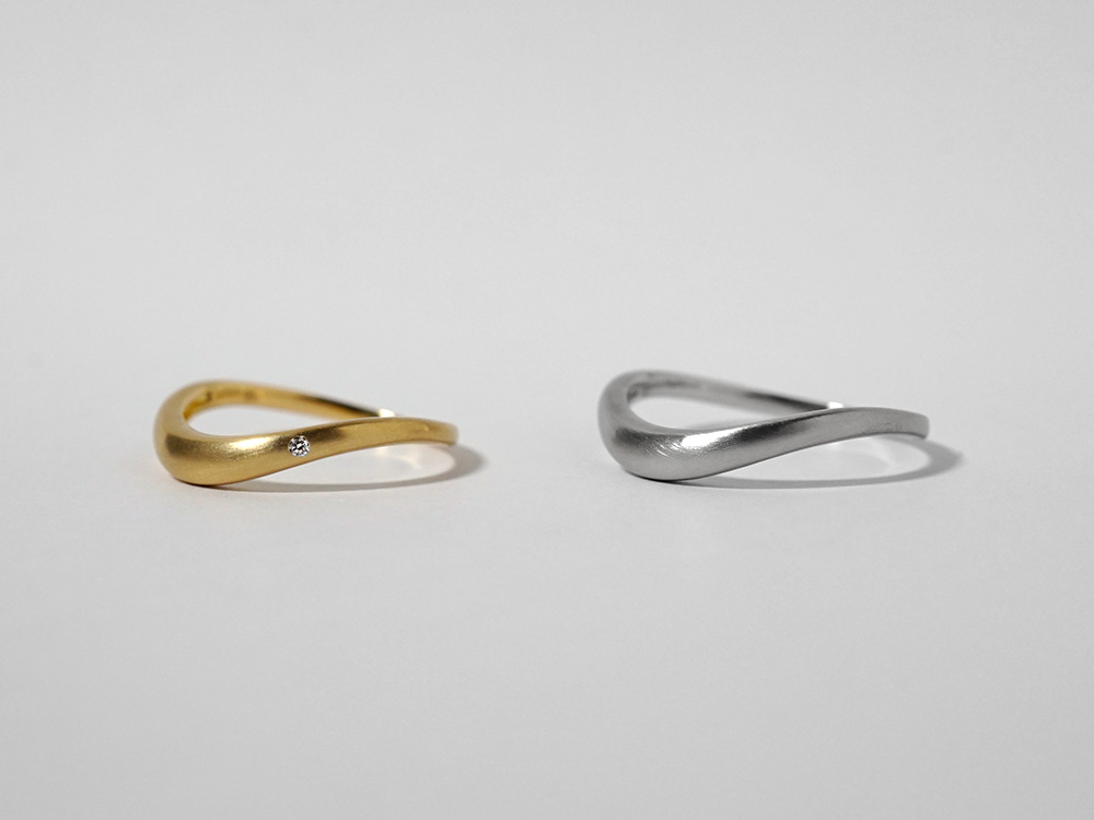 K18 モリス リング メンズ （ペア対応） rph27042522の画像