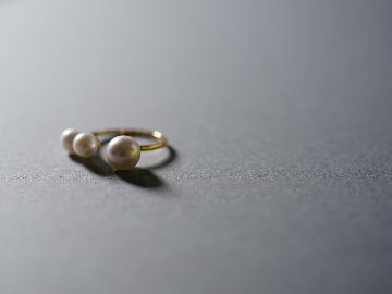 K18 アコヤ パール リング rph26589422の画像