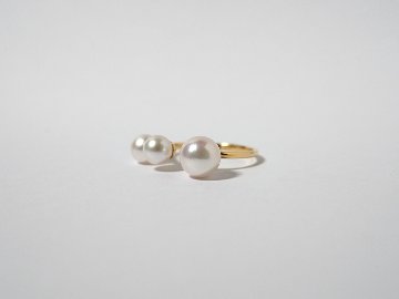 K18 アコヤ パール リング rph26589422の画像