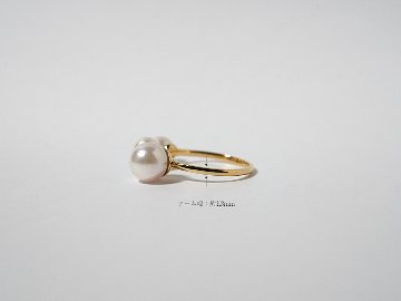 K18 アコヤ パール リング rph26589422の画像