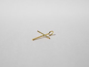 K18 シン クロス ペンダントトップ rpaub5221の画像