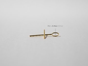 K18 シン クロス ペンダントトップ rpaub5221の画像