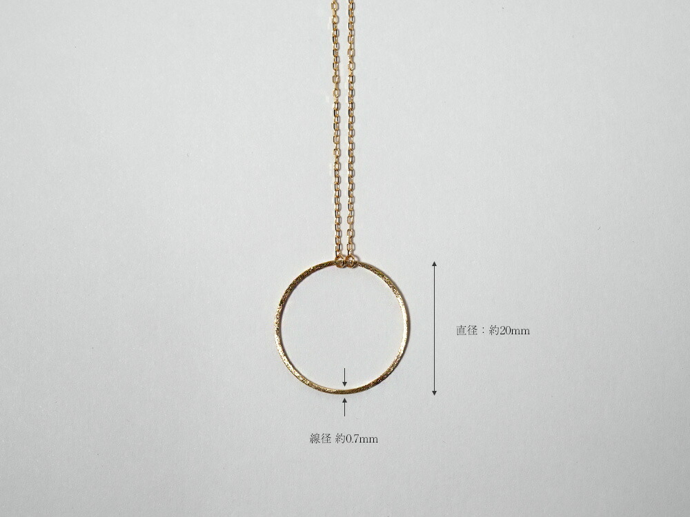 K18 サークル ネックレス rph66642921の画像