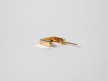 K18 シャープ フープピアス rph43651823の画像