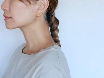 K18 プリュイ プチ フープピアス 10mm rph43651723の画像