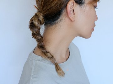K18 プリュイ プチ フープピアス 10mm rph43651723の画像
