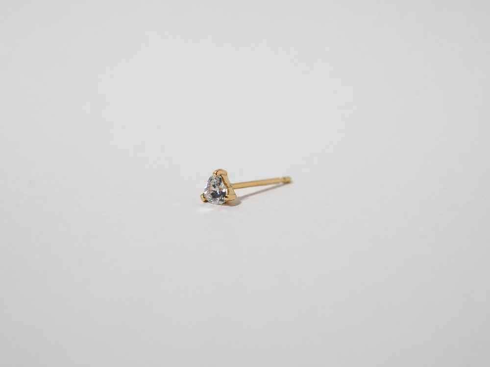 K18 ハート ダイヤモンド ピアス 0.2ct rph48598723の画像