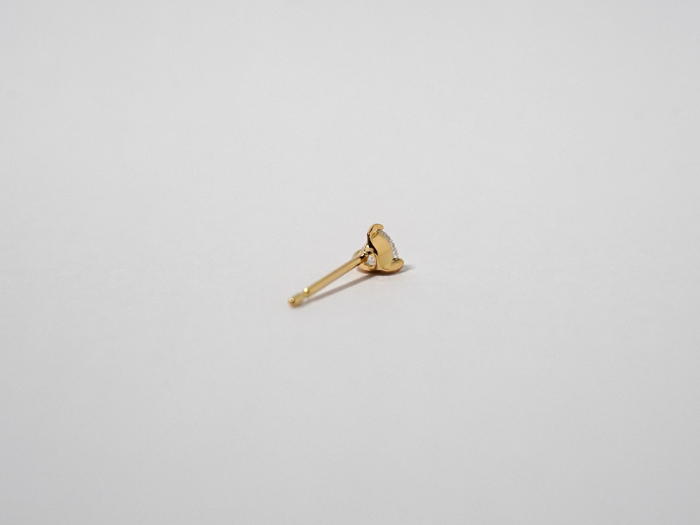 K18 ハート ダイヤモンド ピアス 0.2ct rph48598723の画像