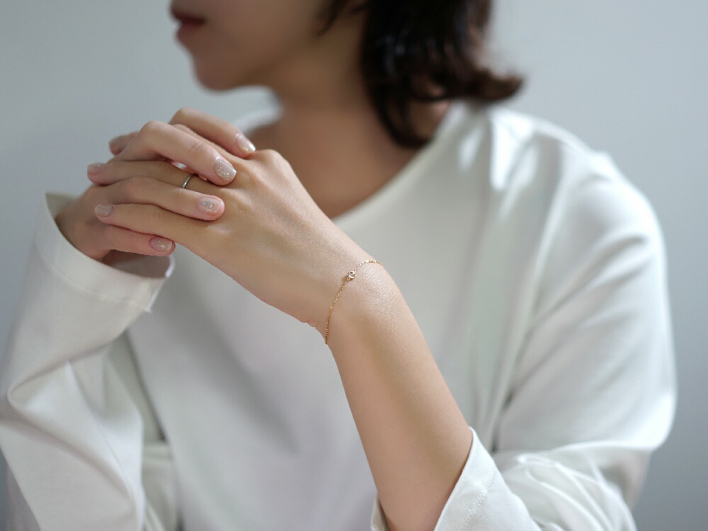 K18 ダイヤモンド ブレスレット 0.1ct The pavilion rpaub724の画像