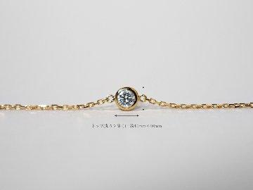 K18 ダイヤモンド ブレスレット 0.1ct The pavilion rpaub724の画像