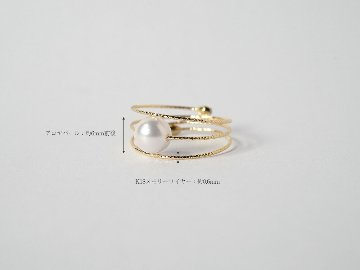 K18 ネプチューン アコヤ パール リング rpg012112687622の画像