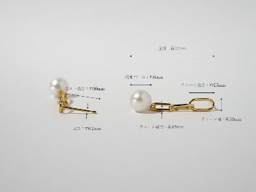 K18 カテーナ ピアス rpa2249823の画像