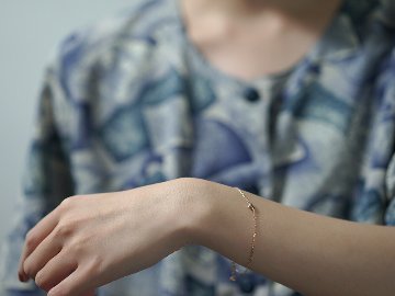 K18 プランプ ハート ダイヤモンド ブレスレット rpaub224の画像