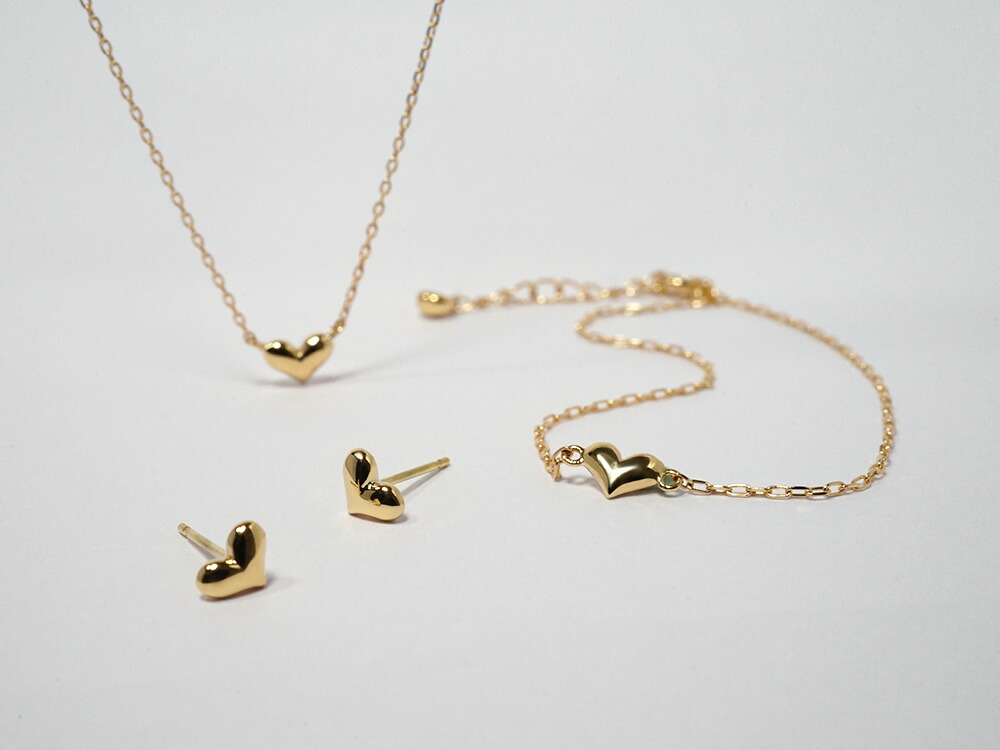 K18 プランプ ハート ピアス rpacp227423の画像