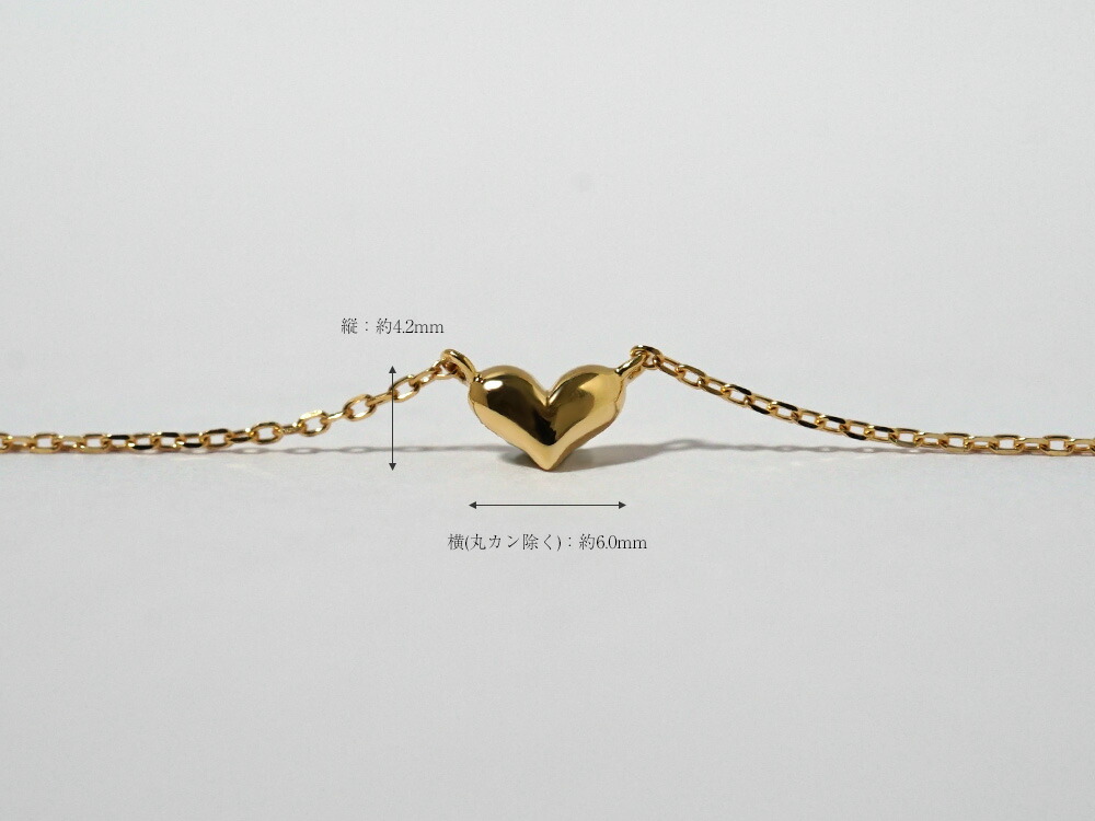 K18 プランプ ハート ネックレス rpa2895421の画像