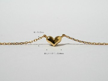 K18 プランプ ハート ネックレス rpa2895421の画像