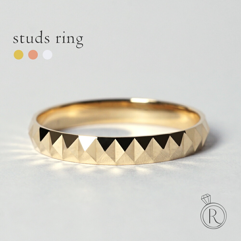 K18 スタッズ リング rpaprg2922の画像