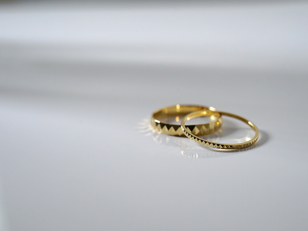 K18 スタッズ リング rpaprg2922の画像