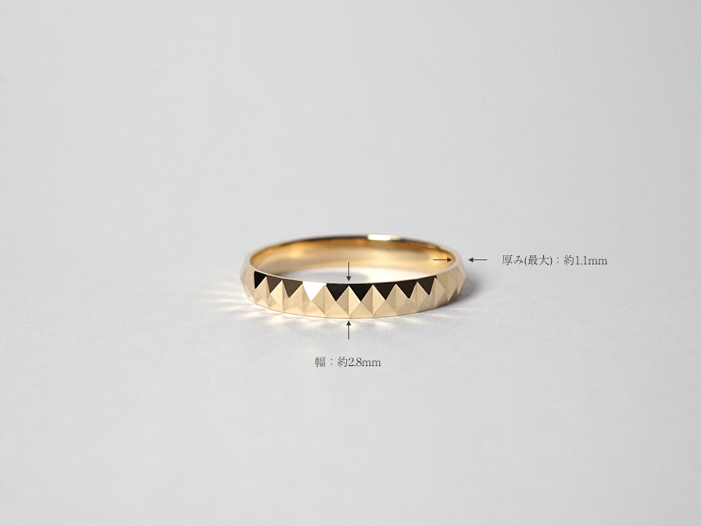 K18 スタッズ リング rpaprg2922の画像