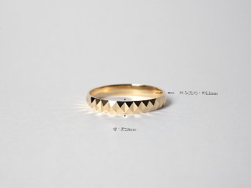 K18 スタッズ リング rpaprg2922の画像