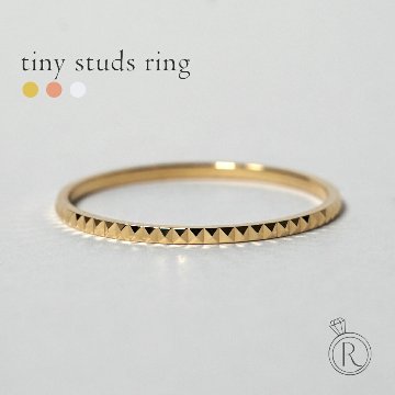 K18 タイニー スタッズ リング rpaprg2522の画像