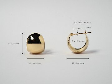 K18 ワイド ゲッコー ピアス rpakr211523の画像