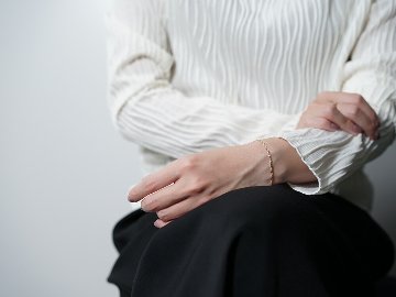 K18 スクリューチェーン ブレスレット 1.9mm rpu101324の画像