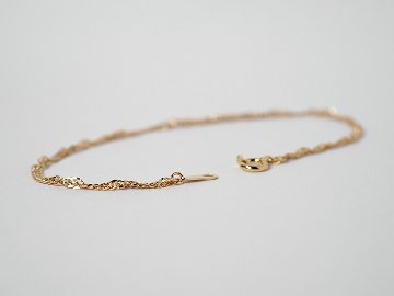 K18 スクリューチェーン ブレスレット 1.9mm rpu101324の画像