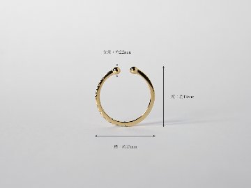 【片耳販売】 K18 ダイヤモンド エタニティ イヤーカフ 0.1ct rph55962823の画像